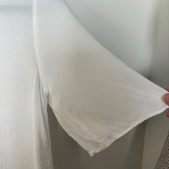 Nordstrom BP Short Sleeve Blouse XS White - Picture 4 of 6